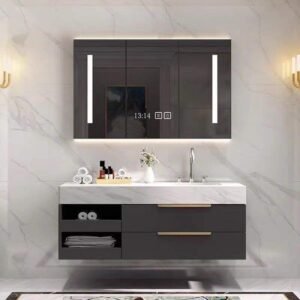 Bộ tủ lavabo cao cấp gỗ nhựa PVC SETO-OS12