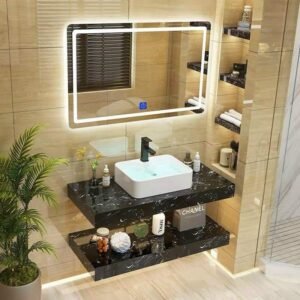 Bộ sản phẩm bàn đá 2 tầng SETO-OS8D
