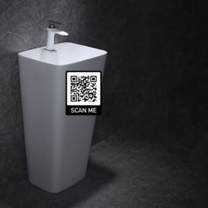 Lavabo trụ liền khối vòi âm tường SETO-31708