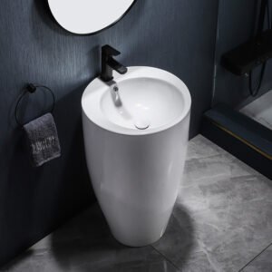 Lavabo trụ đứng liền khối tròn SETO-7011