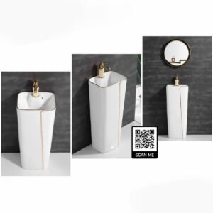 Lavabo trụ đứng liền khối nghệ thuật SETO-OS716